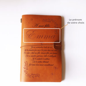 Journal personnalisé pour fille